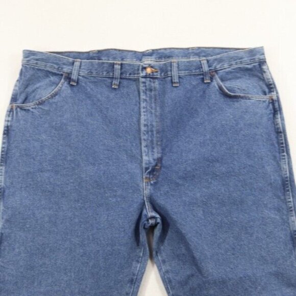 Rustler Jeans Mens 46x30 Blue Regular Fit Straight Leg New - Picture 2 of 6